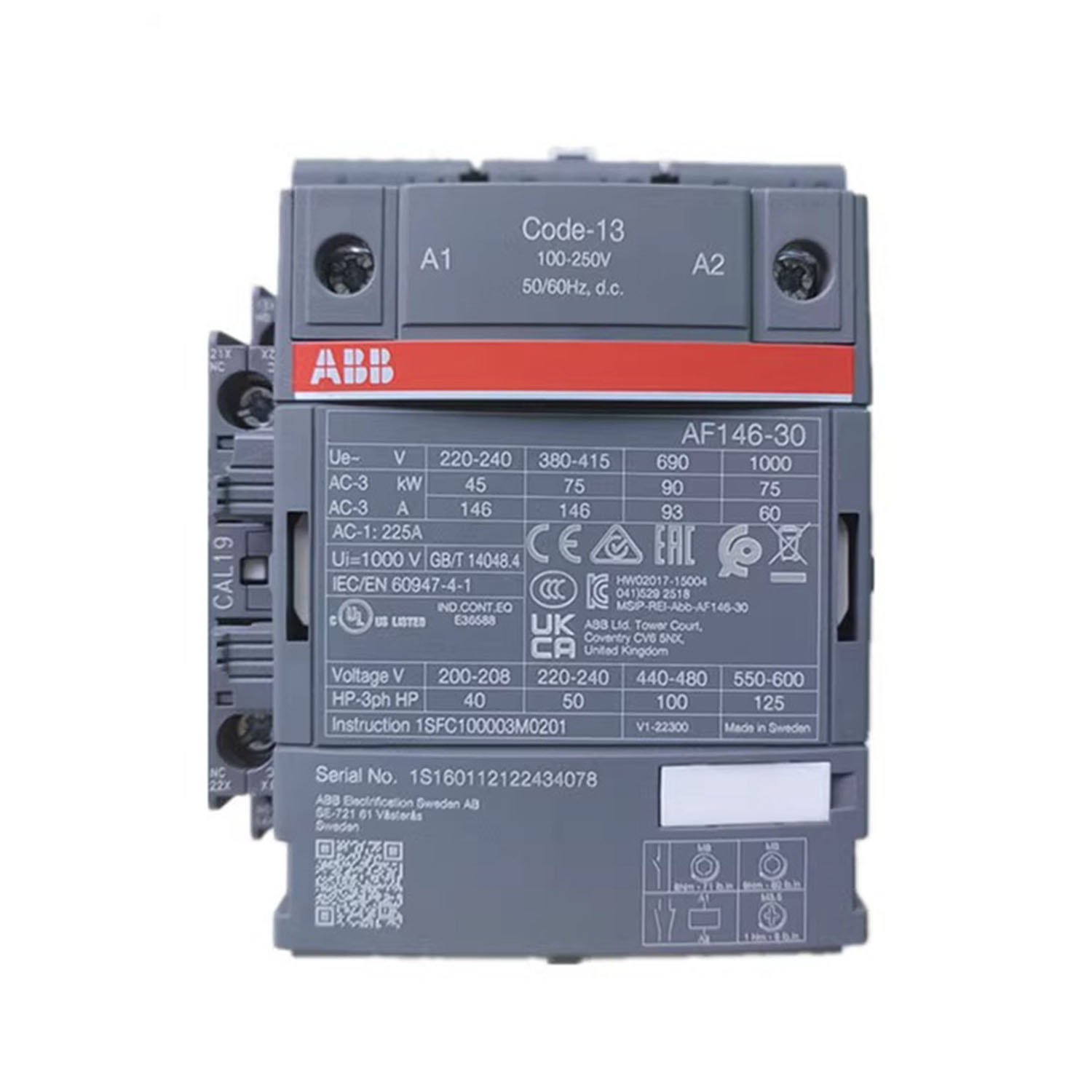 ABB AF Series AC/DC Contactor - Image 4
