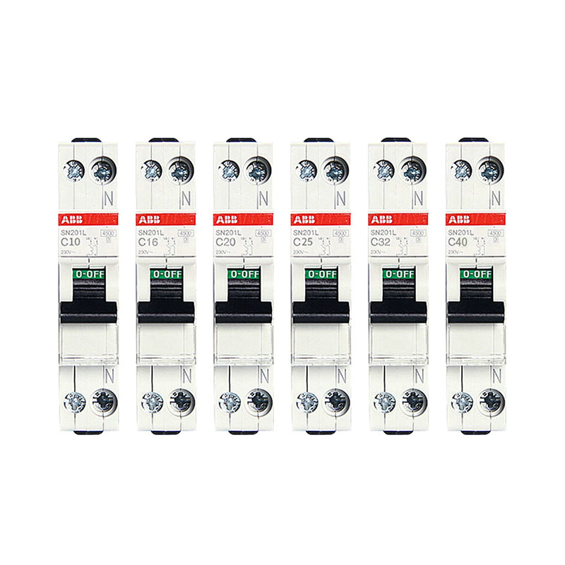 ABB SN201L Series C-Type 1P+N Miniature Circuit Breaker