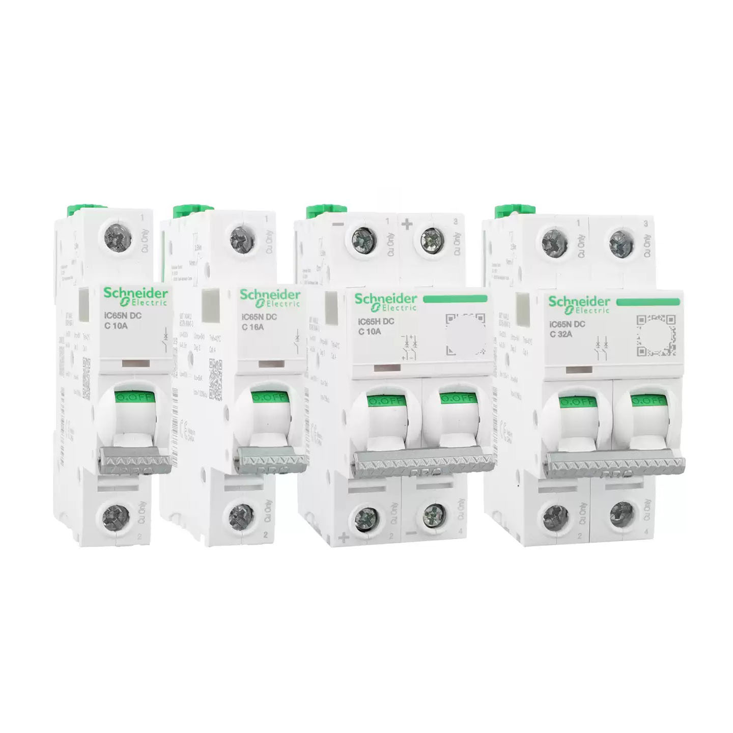 Schneider Electric Acti9 Pro IC65H-DC 1P 2P 1A to 63A Type C DC Miniature Circuit Breaker
