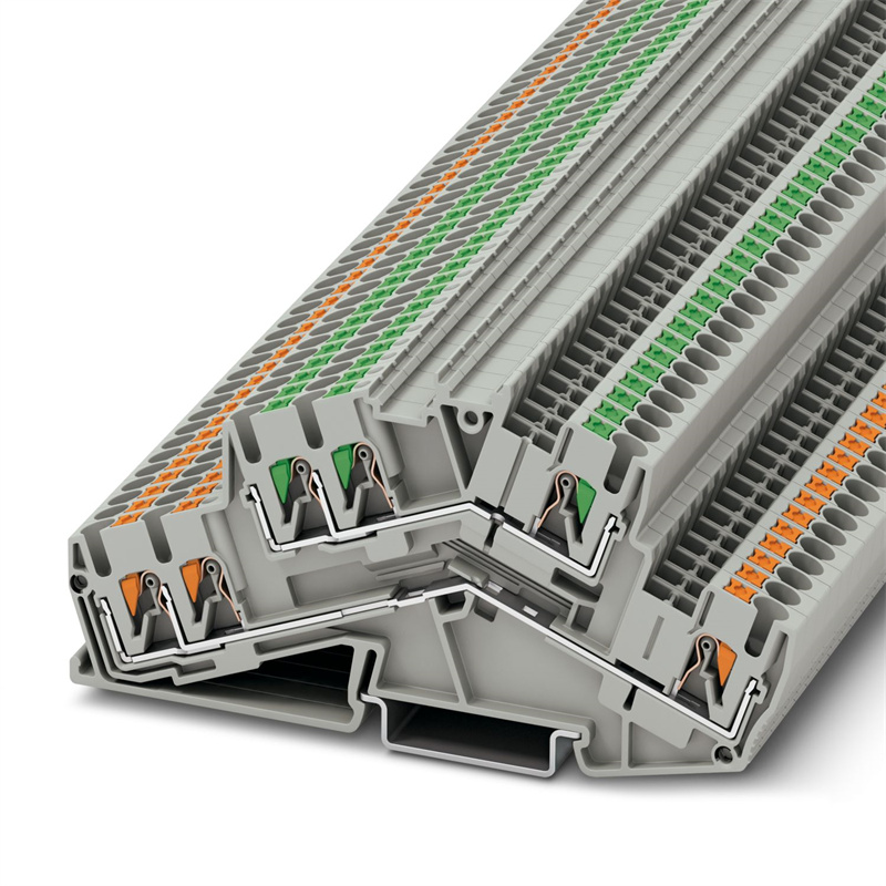 Phoenix 1032733 PTTBS 2.5-TWIN/U-OG/O-GN Terminal Block