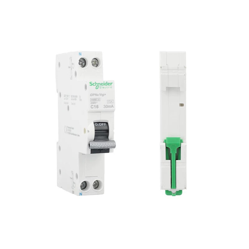 Schneider Electric Acti9 Pro iDPNa Vigi iC65N Miniature Residual Current Circuit Breaker 1P+N - Image 2