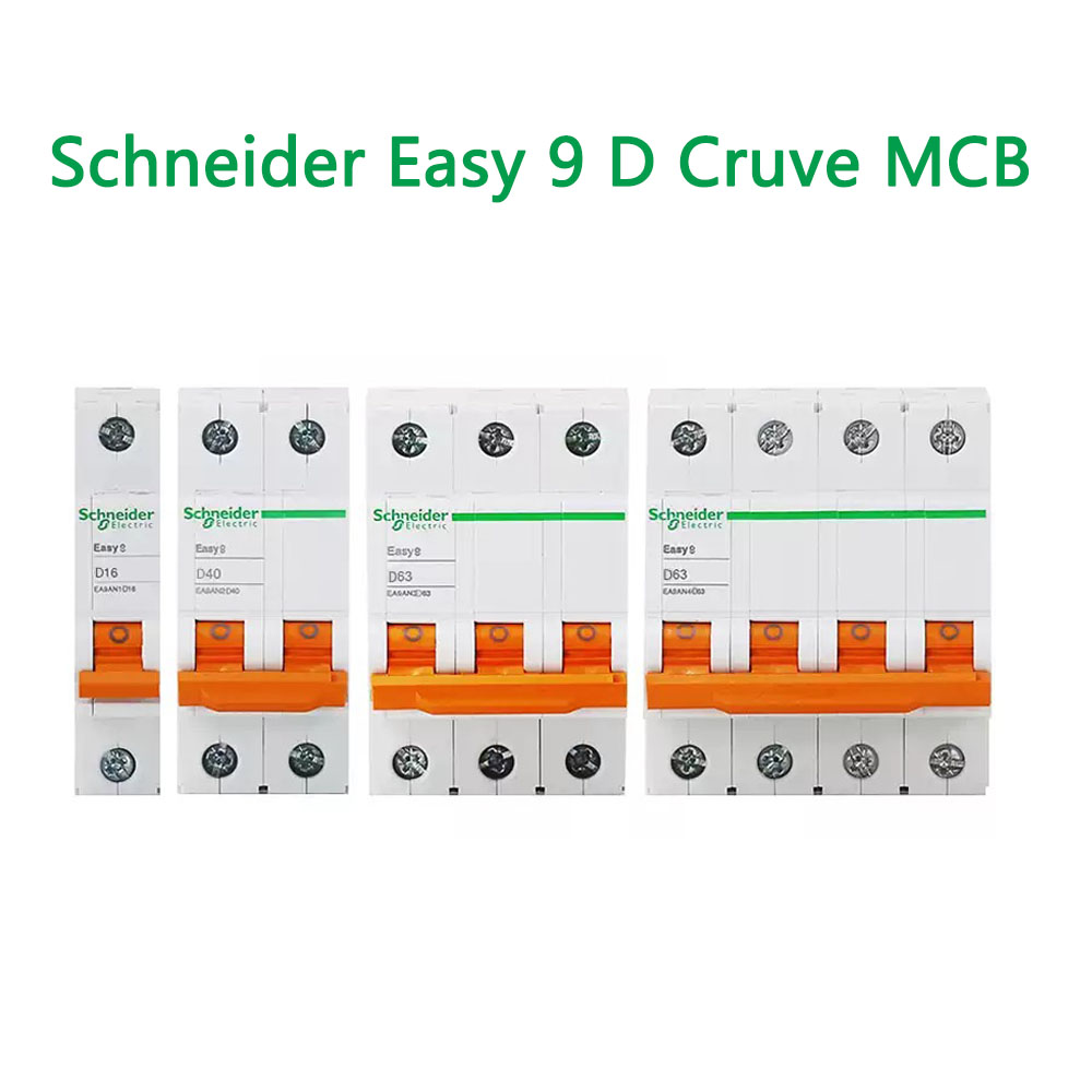Schnieder Easy 9 D curve MCB Miniature Circuit Breaker 1P 2P 3P 4P