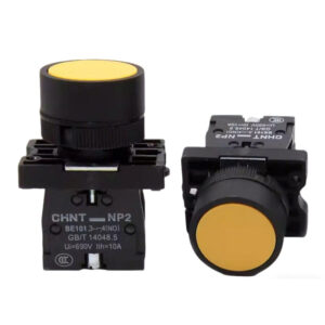 CHINT NP2 Series NP2-EA51 Yellow Plastic Flush Button