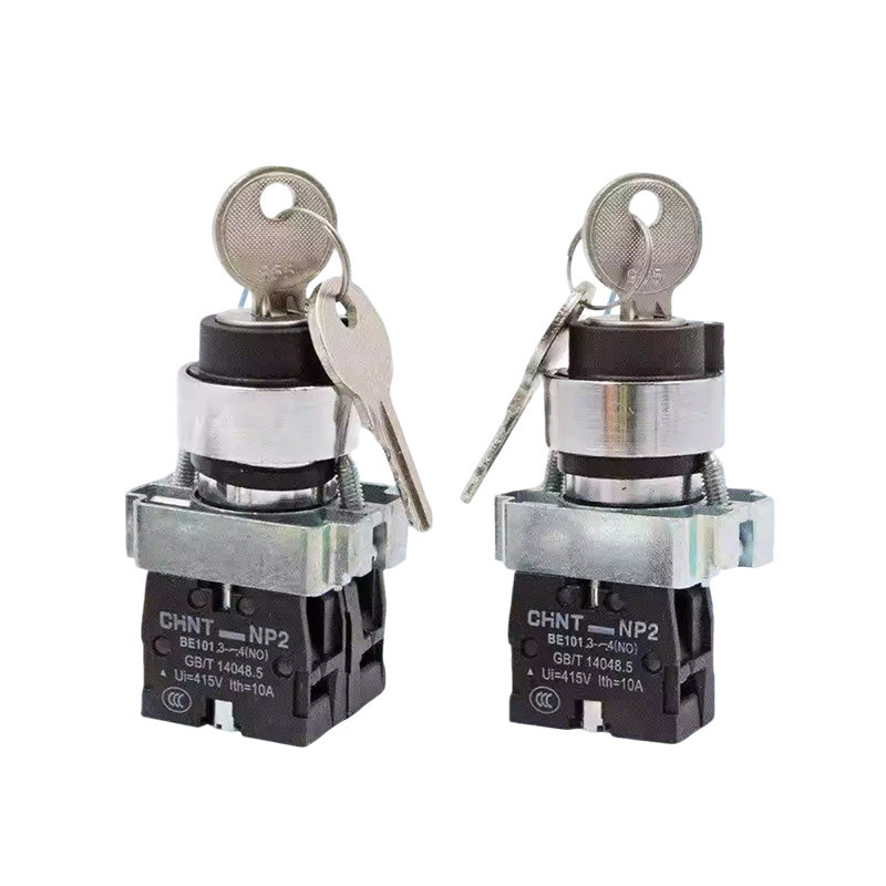 CHINT NP2 Series NP2-BG83 Key Switch Selector 2NO - Image 2