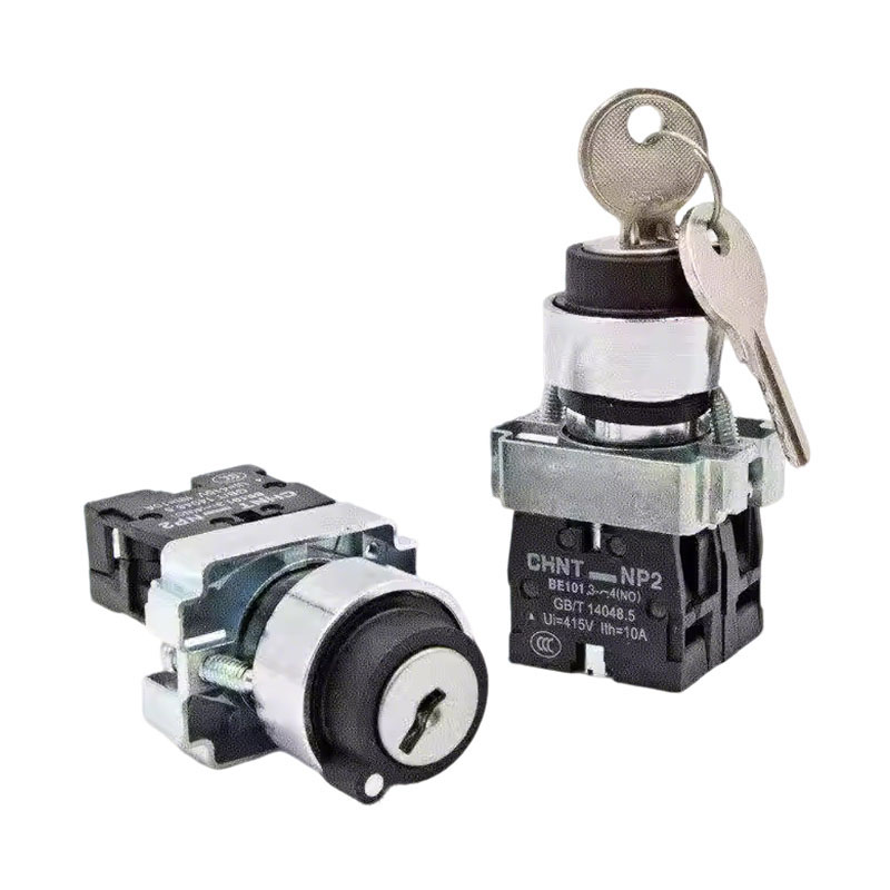 CHINT NP2 Series NP2-BG83 Key Switch Selector 2NO - Image 4