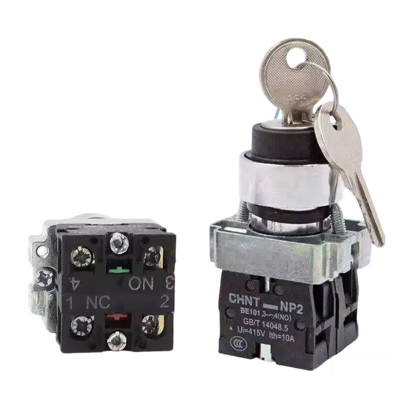 CHINT NP2 Series NP2-BG83 Key Switch Selector 2NO - Image 3