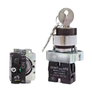 CHINT NP2 Series NP2-BG83 Key Switch Selector 2NO
