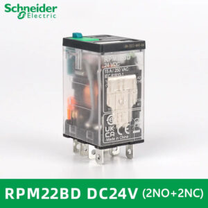 Schneider Electric plug-in relay RPM22BD Price, Harmony electromechanical relays, 15A, 2CO, with LED,DC24V