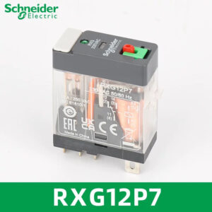 Schneider Electric RXG12P7 interface plug in relay, Harmony Electromechanical Relays, 10A, 1CO, with LED, lockable test button, 230V AC