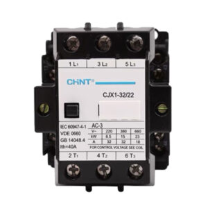 CHINT CJX1 Series CJX1-85/22 85A 24V AC Contactor 2NO 2NC